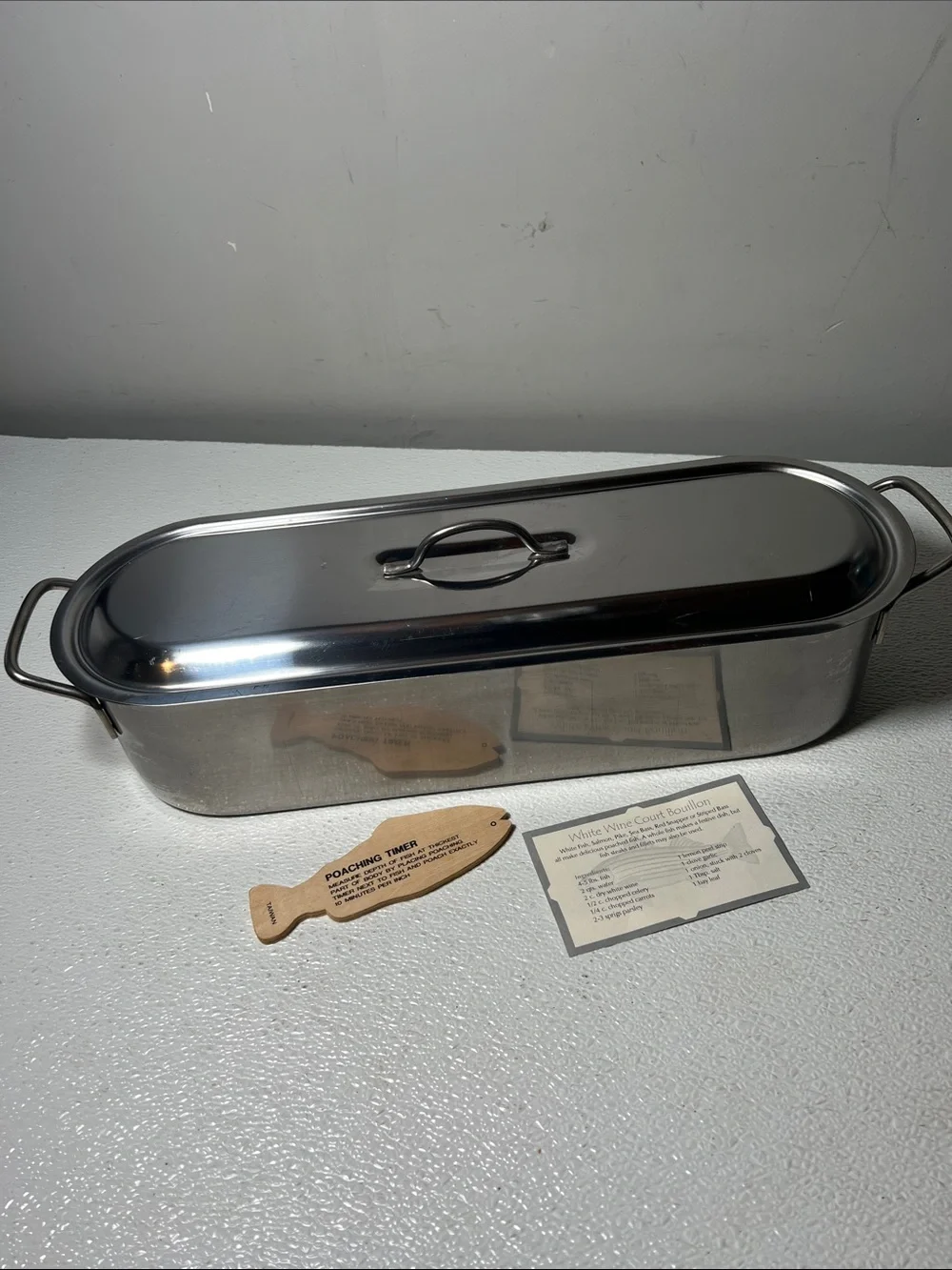 Himark Stainless Steel Fish Poacher/Steamer 3 Piece. New